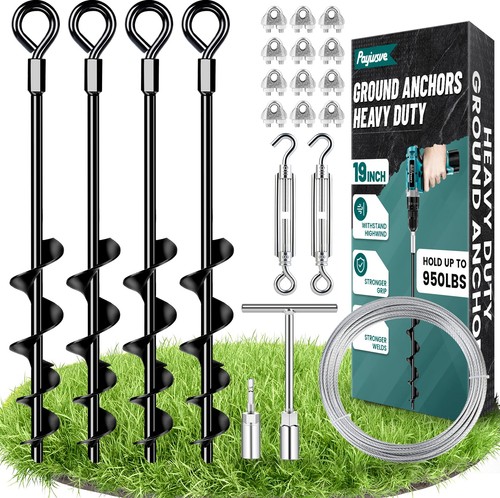 Ground anchors heavy duty - 19",