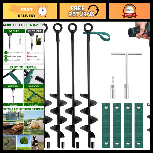 Heavy duty ground anchors - ground,