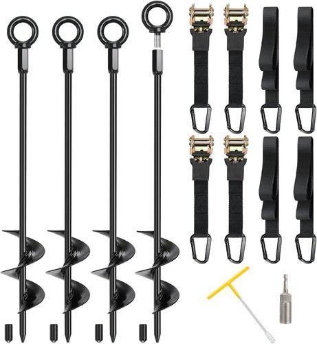 Ground anchors pack rv - 4, 18"