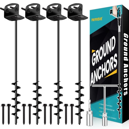 Heavyduty ground screw anchors - screw,