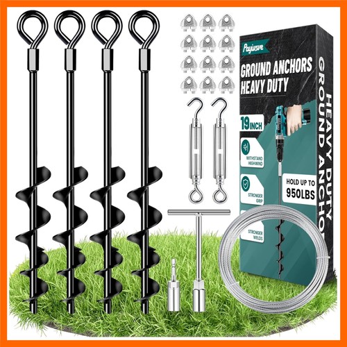 Ground anchors heavy duty - ground,
