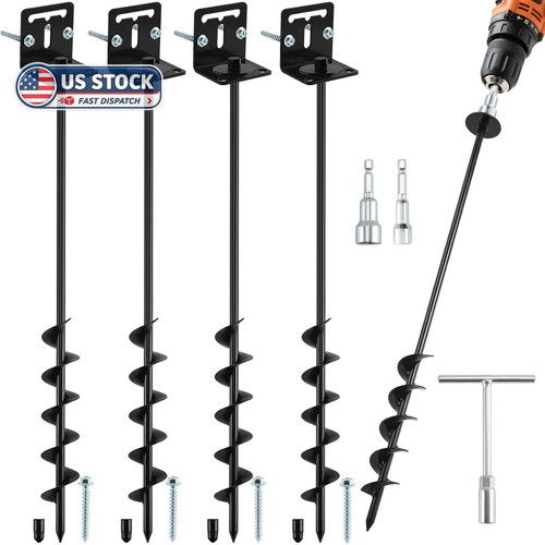 Ground anchors screw - ground,