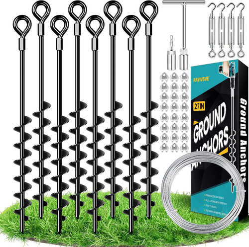 Ground anchors heavy duty - anchors, shed
