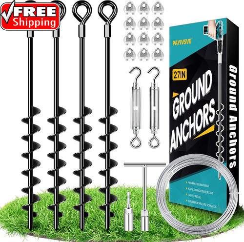 Ground anchors heavy duty - 27",