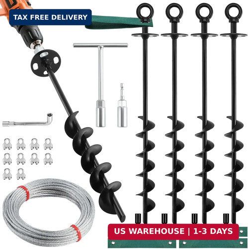 Ground anchors screw in - screw,