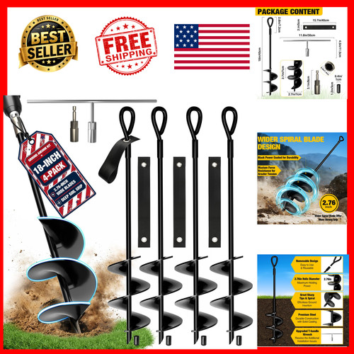 Ground anchors screw - anchors, in