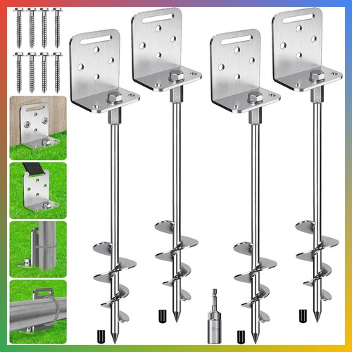 4pcs 30in ground anchors - 4pcs,