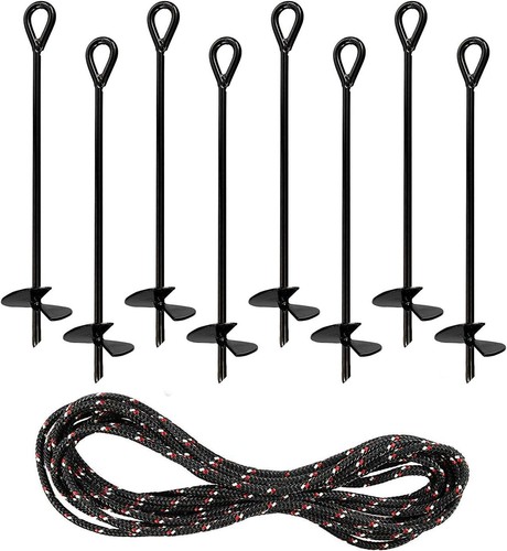 Ground anchors inch 8pk - 15,