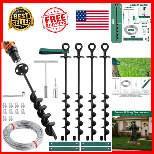 Ciyivak 18in ground anchor kit - ciyivak,