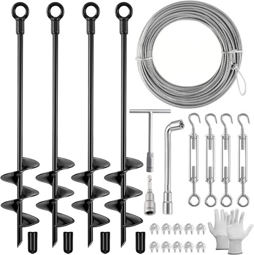 Pack ground anchors - 18", shed