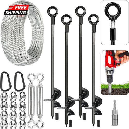 Ground anchors kit heavy - kit,