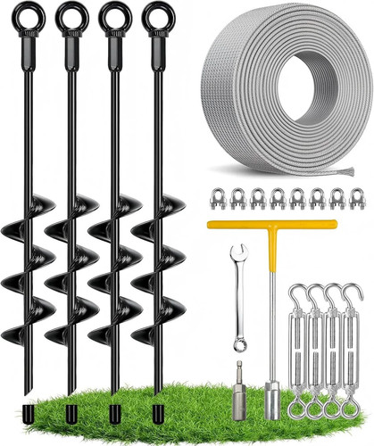 Ground anchors screw in - 18",