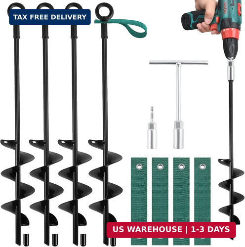 Inch ground anchors screw - 18-inch,