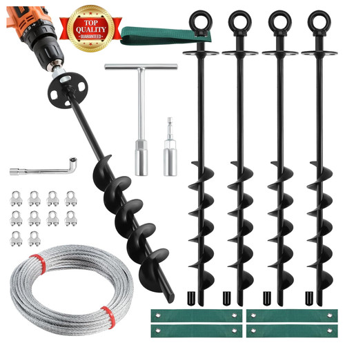 Ground anchors screw - ground,