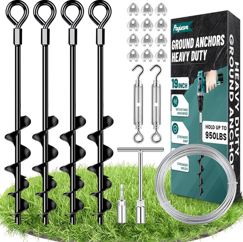 Ground anchors heavy - 19",